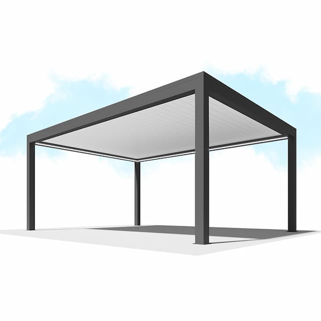 Пергола Сити-Форм Pergola В500-25П  Bioclimatic с поворотными ламелями ЛАМЕЛЬ 250 X 53 (7,0х3,5) 1 модуль