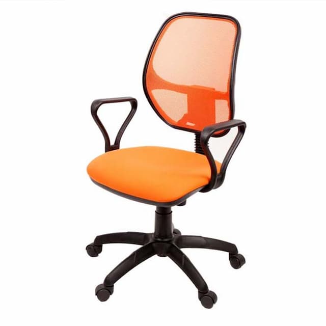 Кресло компьютерное Мирэй Марс new gtpp (Самба) синхро (оранжевый), ткань цветная серия В