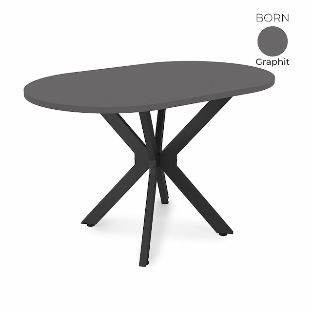 Стол обеденный овальный Алсав 21BORN-O.1200 Grafit