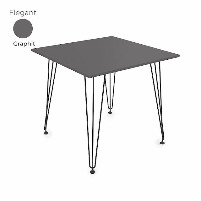 Стол обеденный квадратный Алсав 21Elegant.008 Graphit