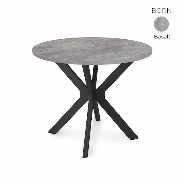 Стол обеденный круглый Алсав 21BORN-R.900 Basalt