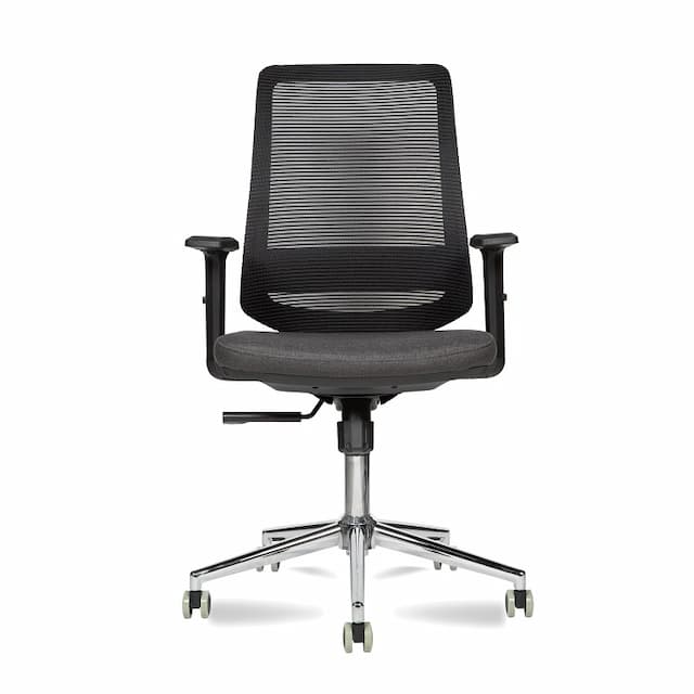 Кресло офисное Мирэй МГ-27 хром паук/подлокотники 709/пластиковый кожух