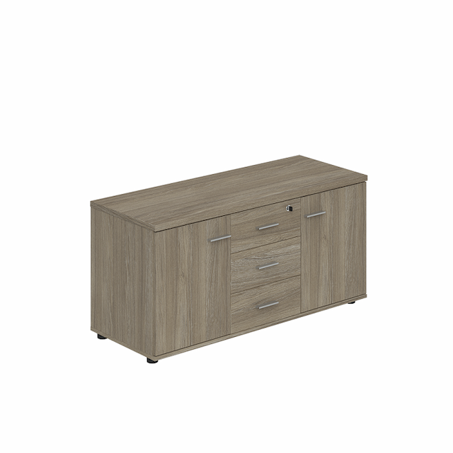 Тумба опорная с тремя ящиками и распашными фасадами Norden Винг WN.202.OD