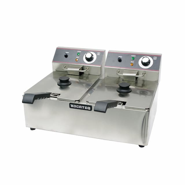 Фритюрница электрическая 2 ванны 8+8 л Kocateq EF82NW