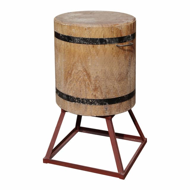 Колода раз. дуб D40-49см H45-50см+подст. металН30 WOOD