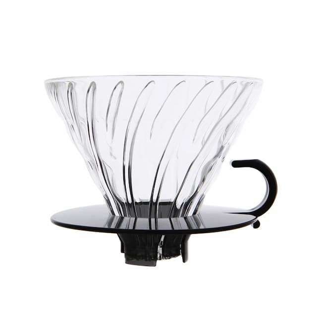 Воронка стеклянная для приготовления кофе Hario VDGF-02TB-UEX, прозрачная